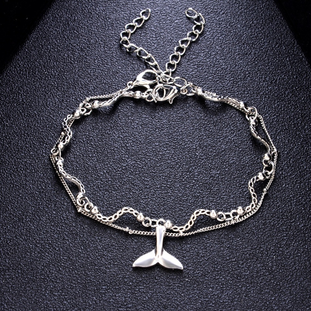 NEW boho double layer anklet - Picture 2 of 3